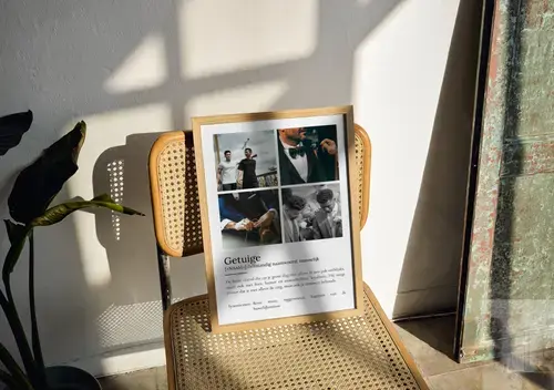 Definitieposter Trauzeuge - Persoonlijk Geschenk