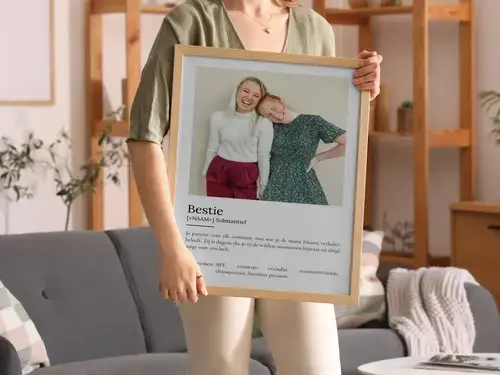 Definitionsposter 'Bestie' - Persoonlijk cadeauidee