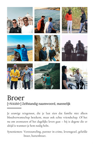 Maak je eigen gepersonaliseerd Bruder definitieposter met foto als uniek cadeau!