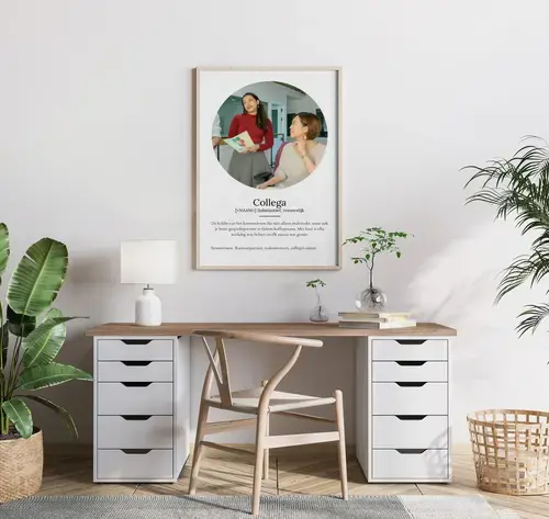 Definitionsposter 'Kollegin' met Foto's - Duden Stijl