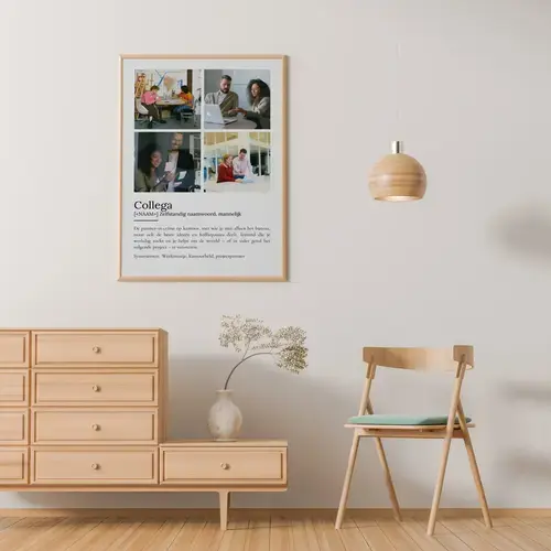 Definitieposter 'Collega' – Dudenstijl, aanpasbaar
