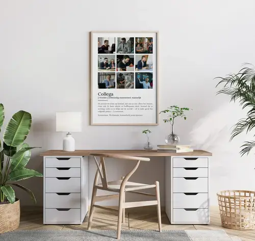Definitieposter 'Collega' – Dudenstijl, aanpasbaar