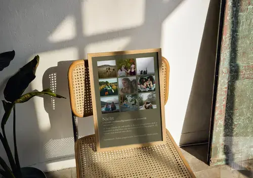 Cousine Definitiesposter met foto