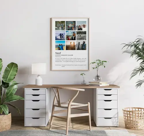 Definitionsposter Neef met Foto en Tekstpersonaliteit