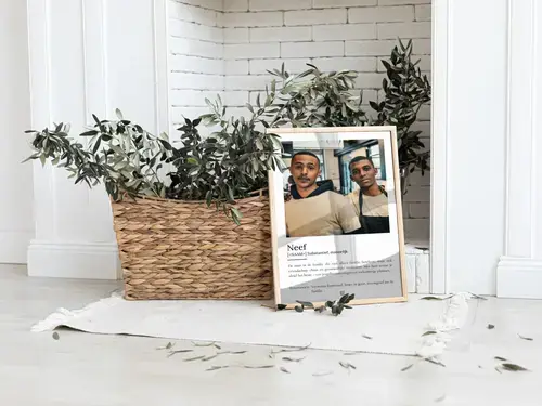 Definitionsposter Neef met Foto en Tekstpersonaliteit