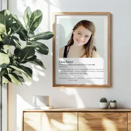 Definitionsposter 'Dochter' – Aanpasbaar en Persoonlijk