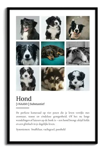 Personaliseerbaar Hondenposter: Jouw Perfecte Viervoeter Designen!