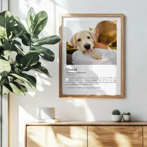 Honden Definitie Poster – Persoonlijk Cadeau
