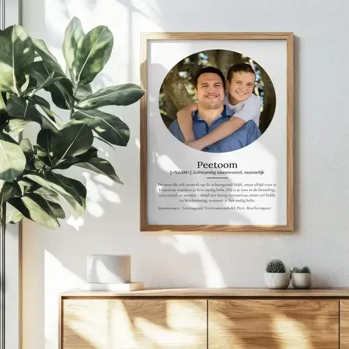 Definitionsposter 'Patenonkel' - Persoonlijk Geschenk