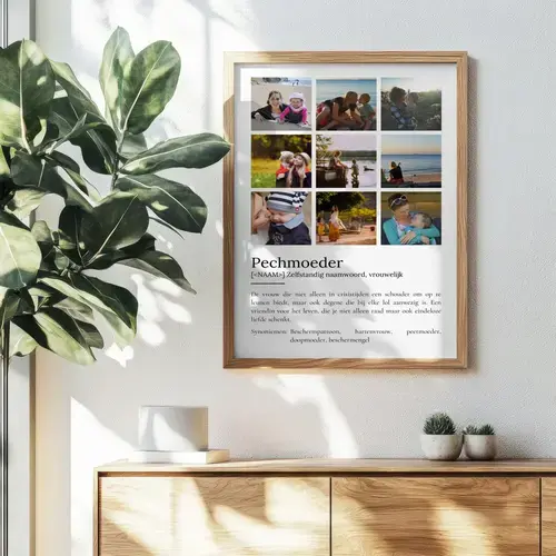 Definitionsposter 'Patentante' met Foto en Tekst