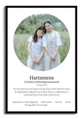 Creëer jouw persoonlijke 'Herzensmensch' poster met liefdevolle definitie & foto's