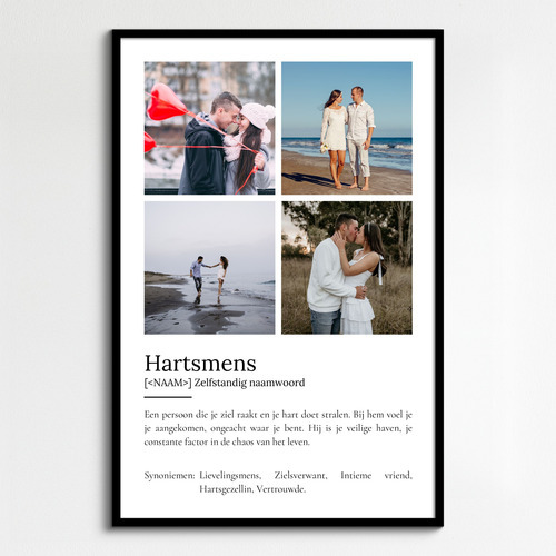 Creëer jouw persoonlijke 'Herzensmensch' poster met liefdevolle definitie & foto's