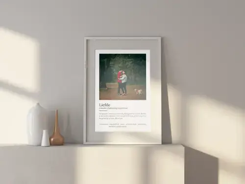 Definitionsposter Liefde met Foto's