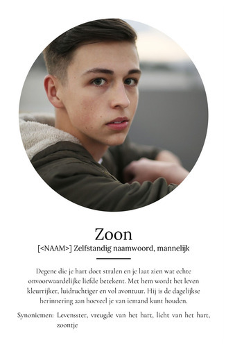 Maak jouw persoonlijke zoon-definitieposter: Liefde en avontuur in foto's!