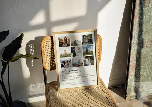 Definitionsposter Soulmate met eigen foto's