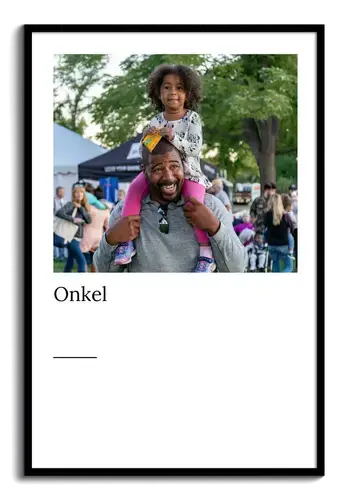 Maak een gepersonaliseerd Onkel definiëringsposter met jouw foto's