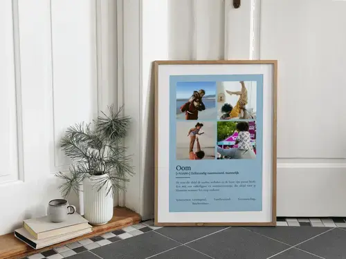 Definitieposter 'Oom' met Foto en Beschrijving