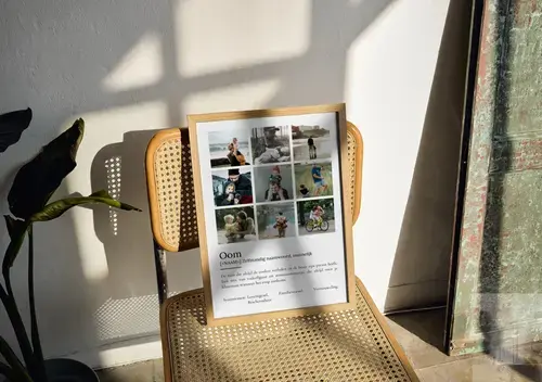 Definitieposter 'Oom' met Foto en Beschrijving