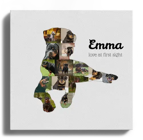 Creëer je eigen Rottweiler fotocollage met persoonlijke tekst!