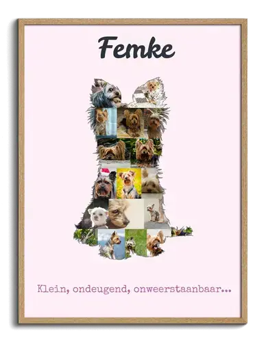 Ontwerp je eigen Yorkshire Terrier fotocollage - Creatief & Persoonlijk
