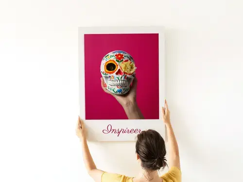 Kleurrijke Totenkopf Fotoposter op Maat