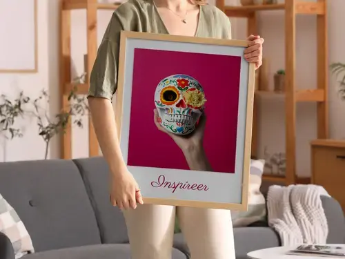 Kleurrijke Totenkopf Fotoposter op Maat