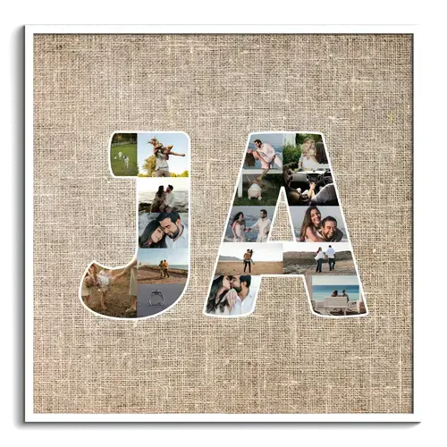 JA-woord fotocollage verloving