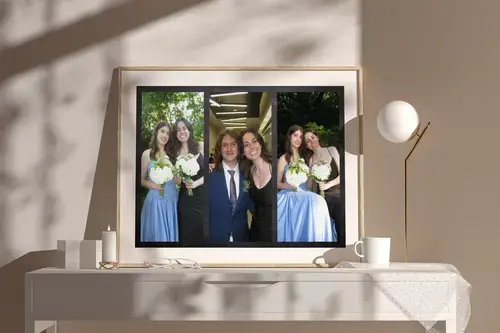 Fotocollage sjabloon voor eindexamenfeest