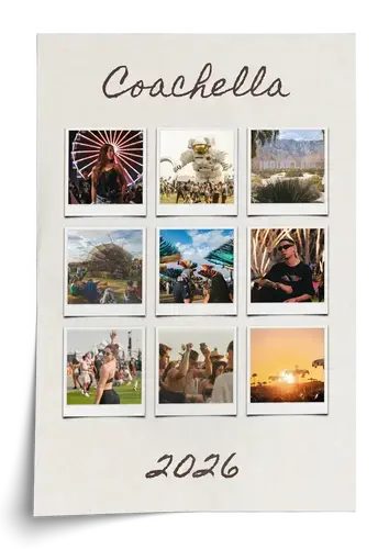 Festival fotocollage met eigen tekst