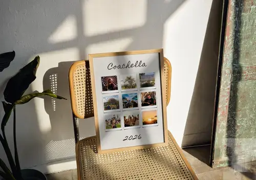 Festival fotocollage met eigen tekst
