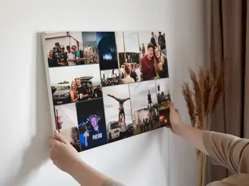 Festival fotocollage met eigen tekst
