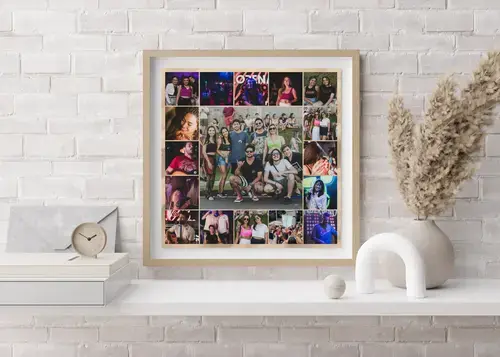 Festival fotocollage met eigen tekst