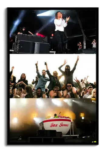 Festival fotocollage met eigen tekst