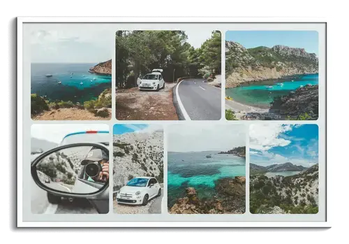 Roadtrip fotocollage met eigen tekst