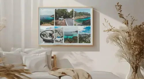 Roadtrip fotocollage met eigen tekst