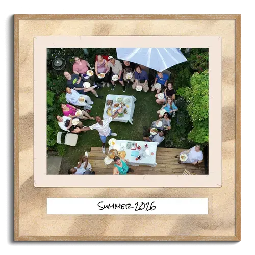 Zomerfeest fotocollage met eigen tekst