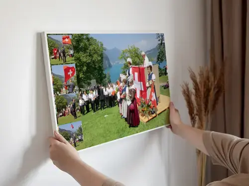Fotocollage sjabloon voor verenigingsfeest