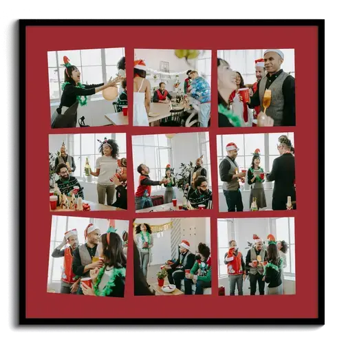 Kerstfeest fotocollage voor teams en bedrijven