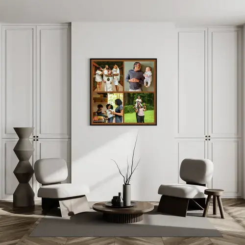 Familie Fotocollage met Persoonlijke Tekst