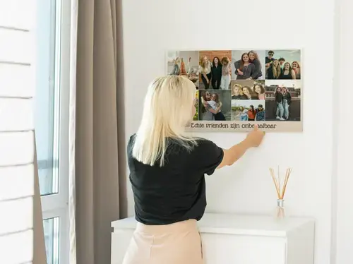 Fotocollage Vriendschap "Echte vrienden zijn kostbaar"