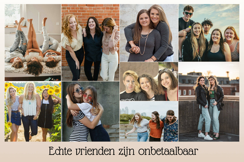 Vier je vriendschap: Ontwerp een unieke fotocollage voor onvergetelijke momenten!