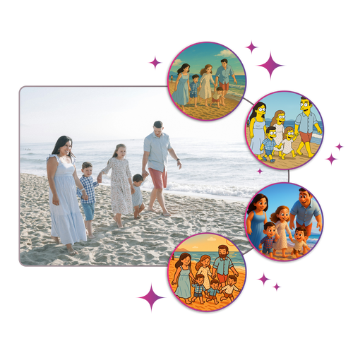 Selfie in comic omzetten - AI-kunst, anime/sticker