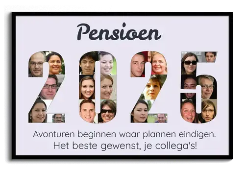 Persoonlijke pensioen-fotocollage: Maak jouw unieke afscheidsgeschenk