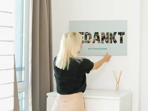 Fotocollage Poster "DANKE" - Persoonlijk Cadeau