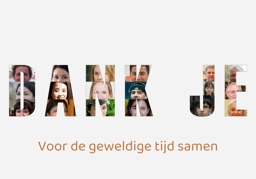 Ontwerp jouw unieke DANKE fotocollage als persoonlijk poster cadeau