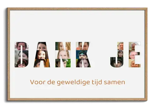 Afscheidscadeau collega met ruimte voor handtekeningen