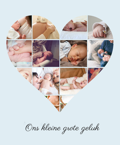 Creëer je eigen hartcollage: perfect voor baby's en uniek als kraamcadeau!