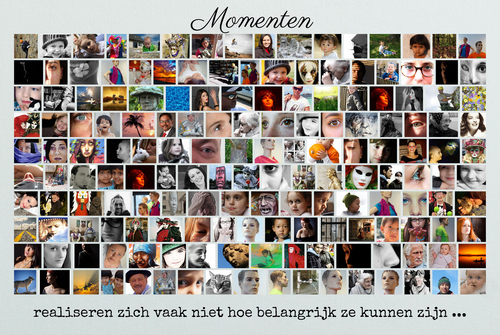 Creëer je eigen fotocollage met persoonlijke tekst - perfect cadeau!