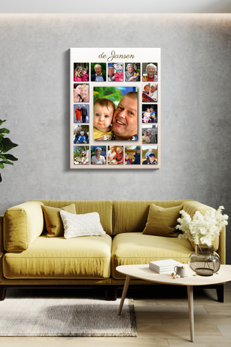 Familie Fotocollage Poster Maak zelf jouw unieke fotogeschenk