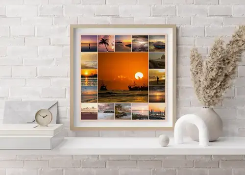 Landschapsfotografie Collage in Premium-Druk